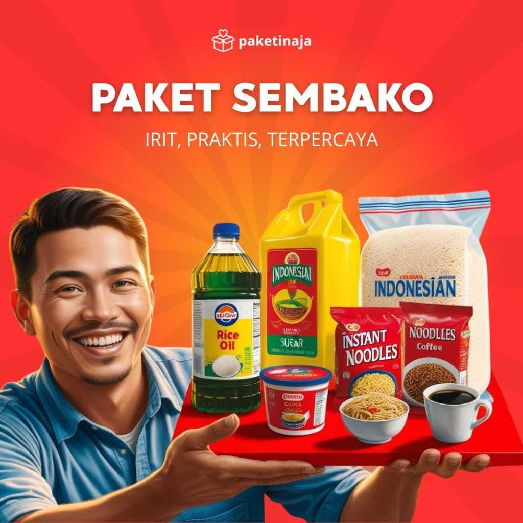 

PAKET SEMBAKO EKONOMIS UNTUK BINGKISAN, PARCEL LEBARAN, DONASI, HANTARAN TAHLILAN (ISI MINYAK, GULA, BERAS, MIE INSTAN)