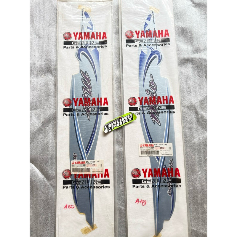 Strip Striping Lis grapik  Mio sporty biru telur asin bunga original