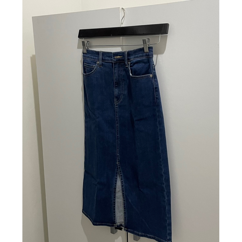 preloved rok denim uniqlo