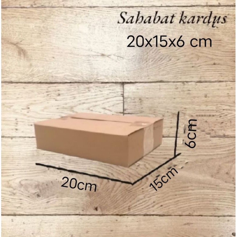 

kardus box Ukuran 20x15x6 cm single wall polos
