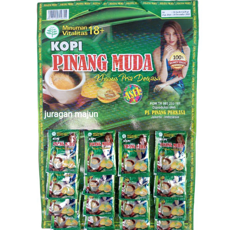 

Kopi Pinang Muda Untuk Pria 1 Hanger 16 Sachet