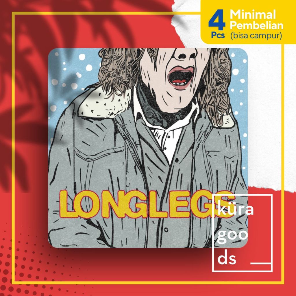 

Sticker Film LONGLEGS | Stiker Movie Fan Art Osgood Perkins Horror Nicolas Cage