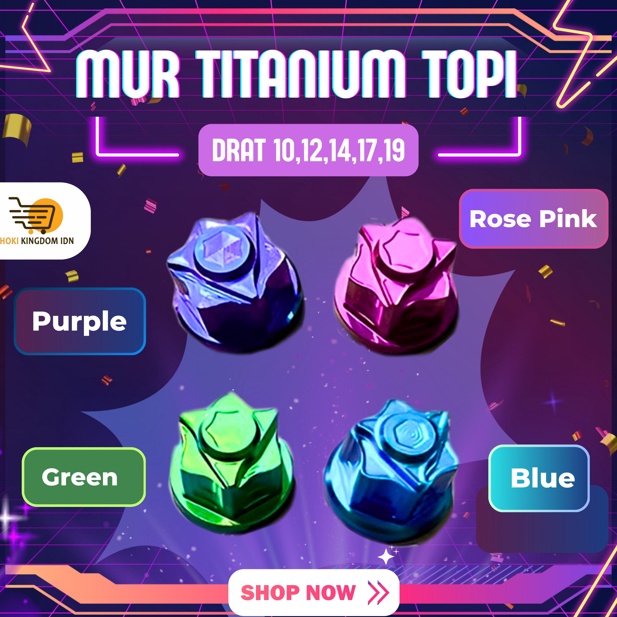 KODE C59X Mur Head Bolt Nut Close Titanium Topi M6 M8 M1 M12 M14 drat 1 12 14 17 19