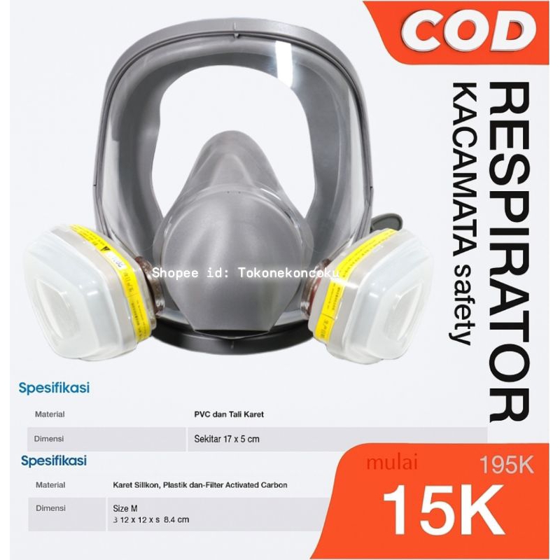[ KIRIMLANGSUNG] Masker Respirator • Masker Proyek • Masker Pabrik • Masker Cat • Masker debu • Miri