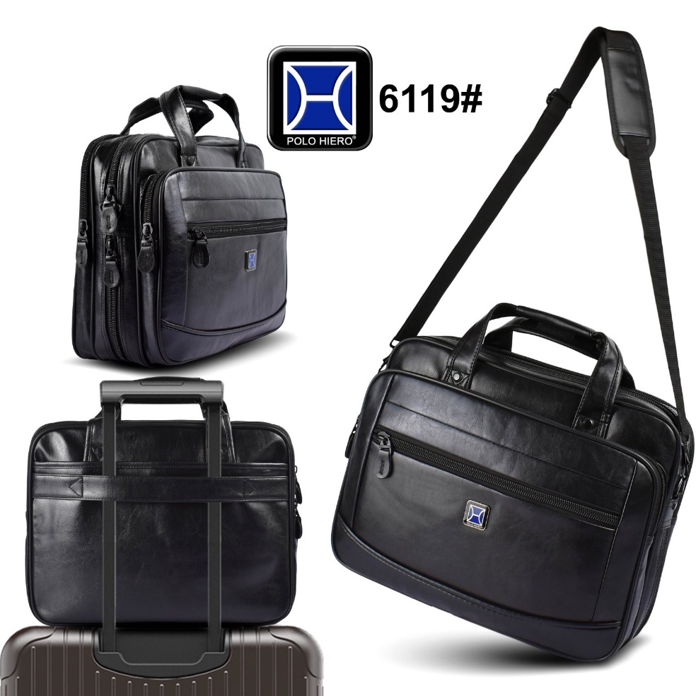 KODE B15X Tas Kantor Mesengger Polo Hiero 6119 Tas Kulit Kerja Pria Tas Selempang Wanita