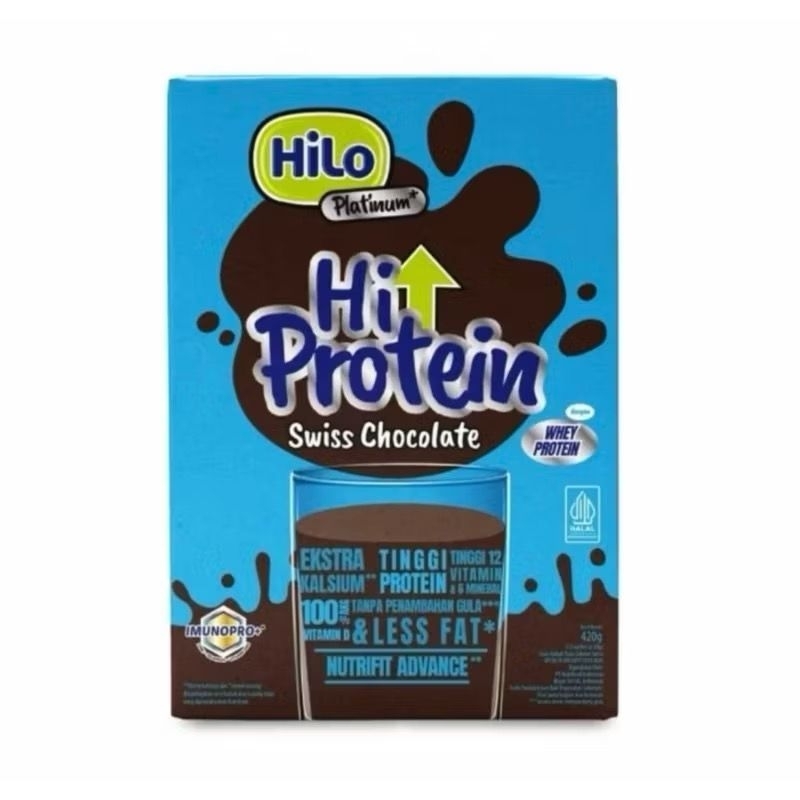 

HiLo Platinum Swiss Chocolate 420g -Susu Tinggi Protein dan kalsium
