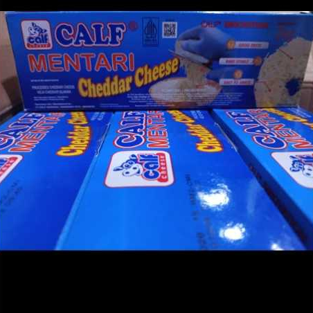 

Keju Cheddar Calf Merah 2 kg