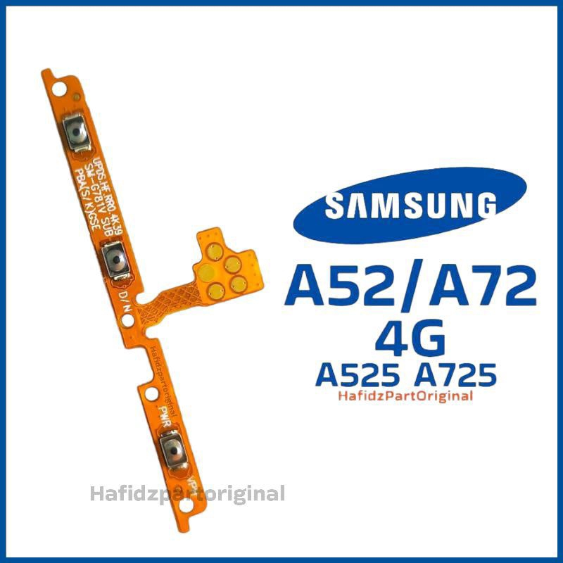Flexibel Flexible Tombol Luar Power On Off Volume Samsung A52 4G / 5G / A72 4G / A525 / A526 / A528 