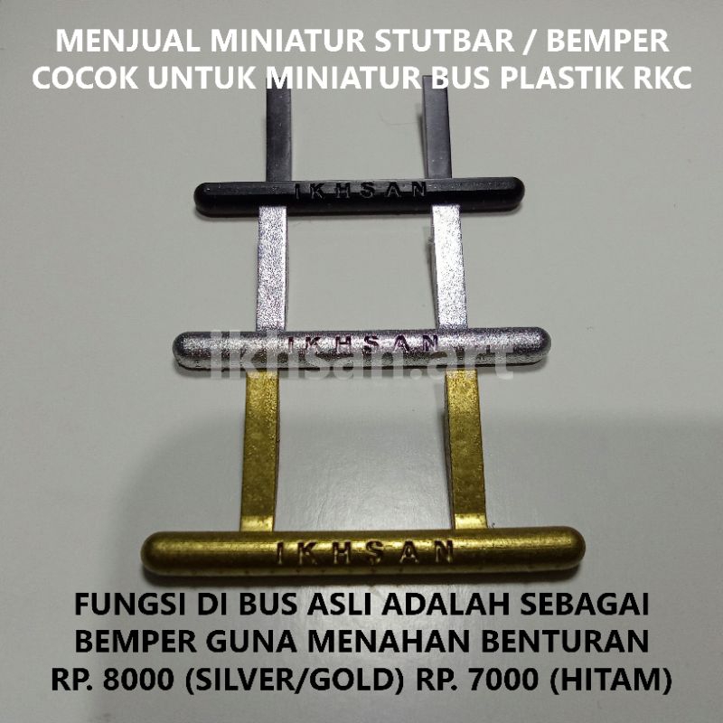 menjual miniatur stutbar bus untuk miniatur bus plastik basuri telolet rkc ( bemper untuk menahan be