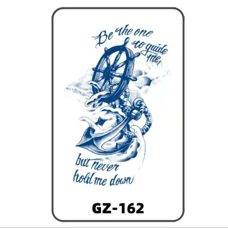 MB Fruit Ink Temporary Tatto Tato Tahan Lama Ukuran 18x11 Seri GZ - Tato Tahan Air - Tattoo Jangkar 