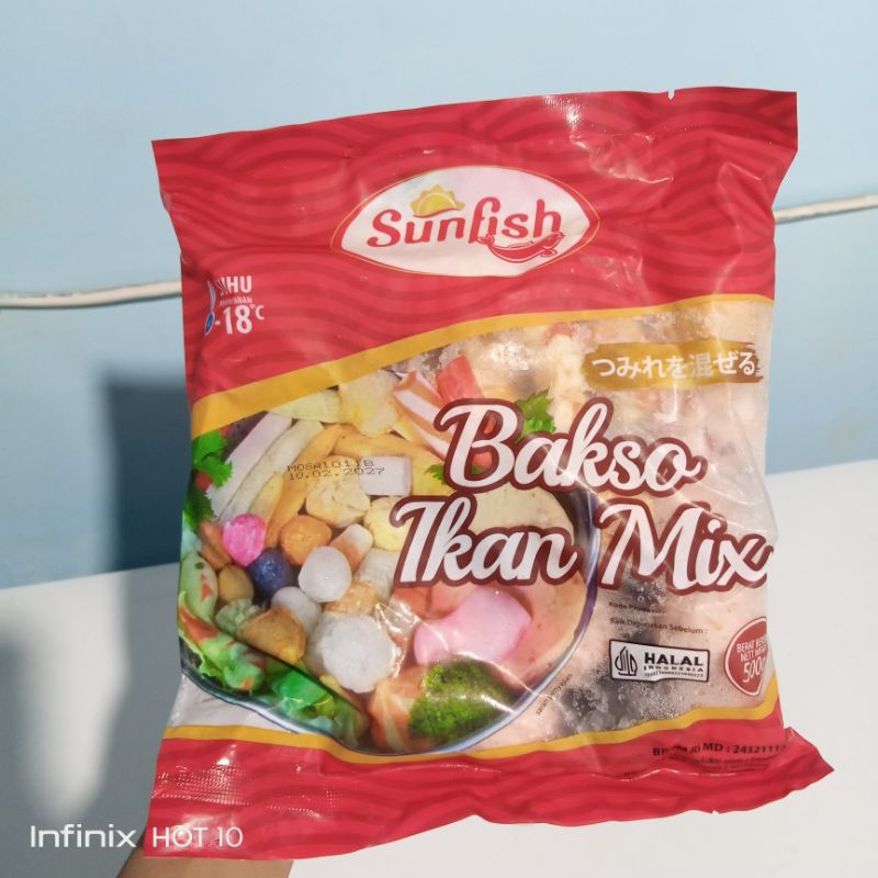 

bakso ikan mix merk sunfish 500gram
