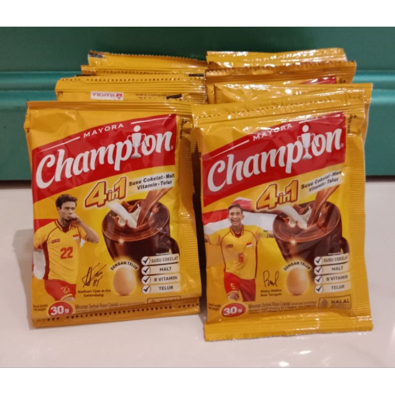 

Susu CHAMPION by ENERGEN isi 10 sachet, per renteng