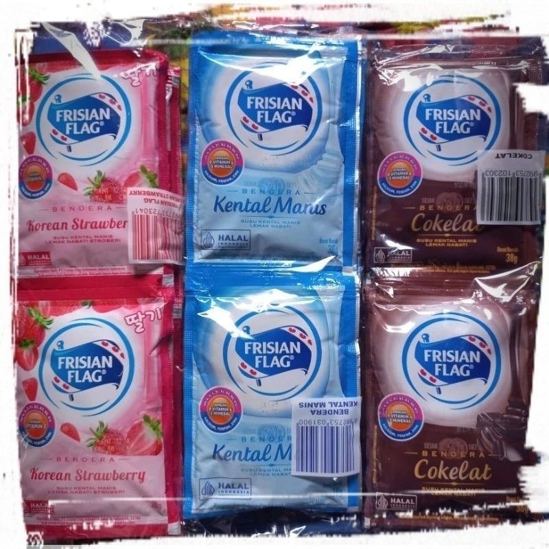 

[ 5 PACK ] FRISIAN FLAG SUSU KENTAL MANIS KEMASAN RENCENG 38gr