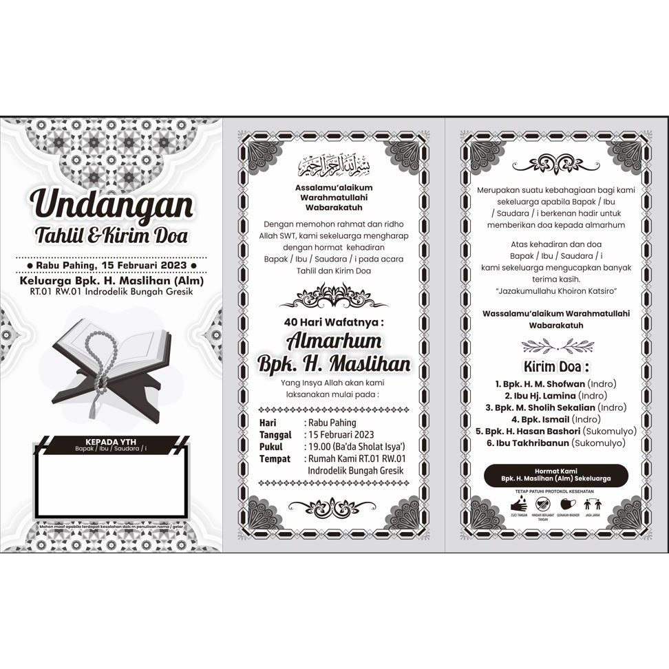 Undangan Fotocopy Custom