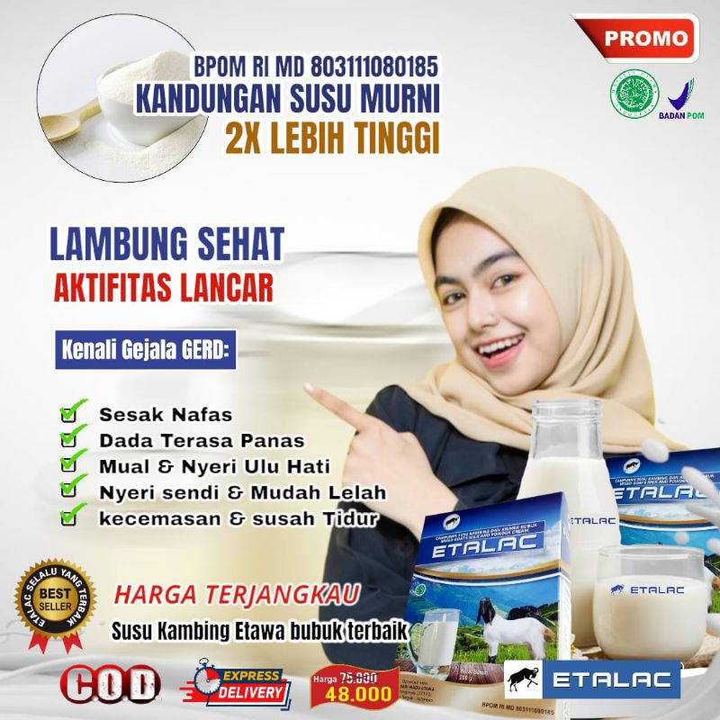 

ETALAC (Paket 2 Box) - Susu Bubuk Kambing Etawa Murni Tanpa Campuran Gula Original