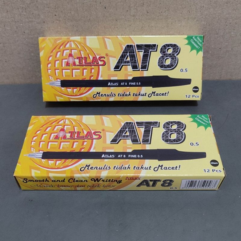 

1 Pak Pulpen Atlas AT8 Isi 12 Pcs KUALITAS BAGUS ( Tinta No Macet )