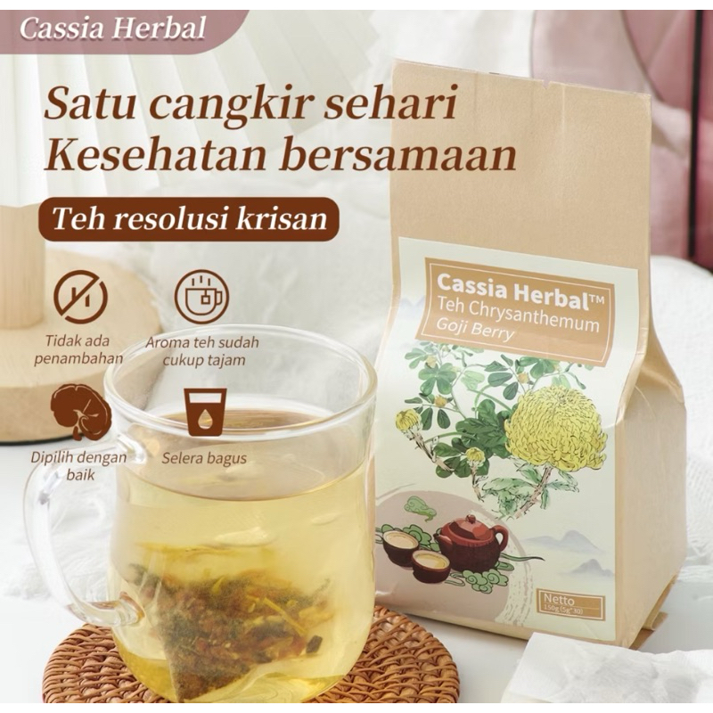 

Teh Biji Krisan Cassia, Bangkitkan Energi Setelah Begadang