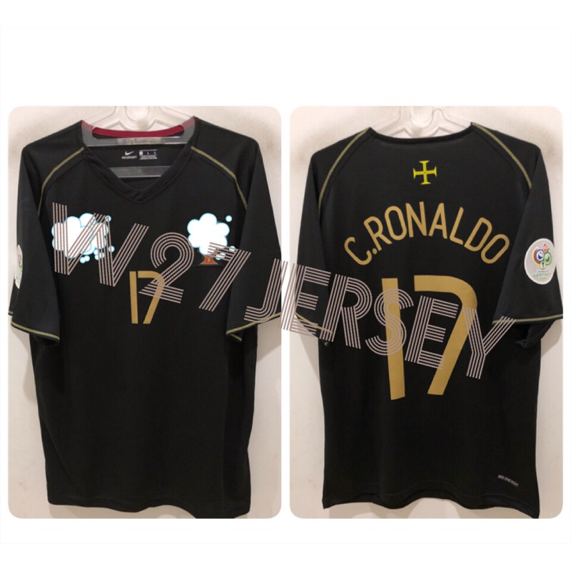 JERSEY RETRO - PORTUGAL AWAY 2006 name player C.RONALDO + Patch