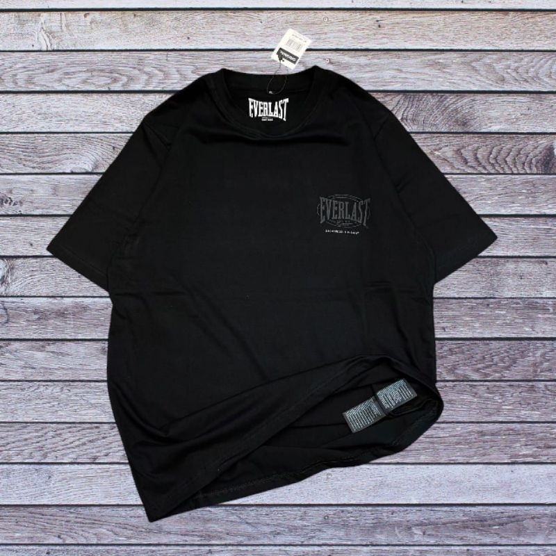 Tshirt Everlast Boxing full tag Cotton combed 24s Baju Kaos Boxing Pria Wanita