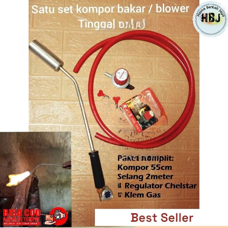 KOMPOR BAKAR KULIT KOMPLIT TEMBAK EMPOSAN KOMPLIT PAKET KOMPOR BLOWER 55 CM KOMPOR BAKAR KULIT KAMBI