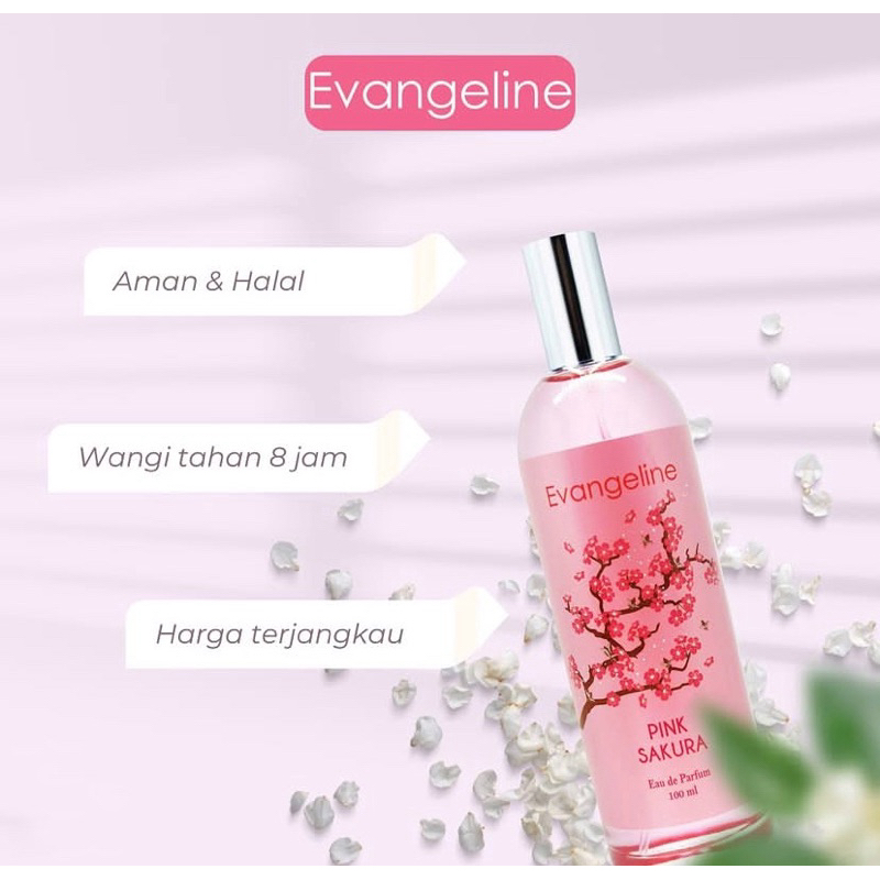 EVANGELINE Eau De Parfum Sakura Series | Pink Sakura | Black Sakura | Parfum