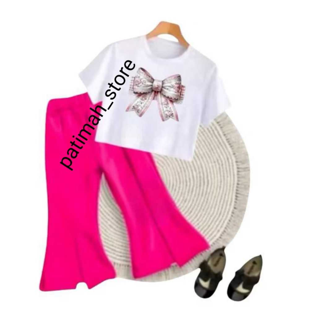 setelan gemoy anak perempuan fashion terbaru 1-8 tahun set - ootd baju anak perempuan celana kulot -