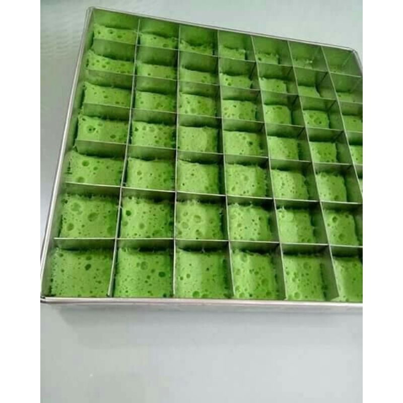 

loyang sekat brownis lubang 25.bahan galvalum uk20x20x4