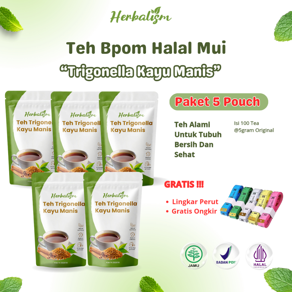 

5 Pcs (Isi 100 kantong) Teh Detox | Pelangsing | Penurun Berat Badan | Perut Buncit BPOM HALAL