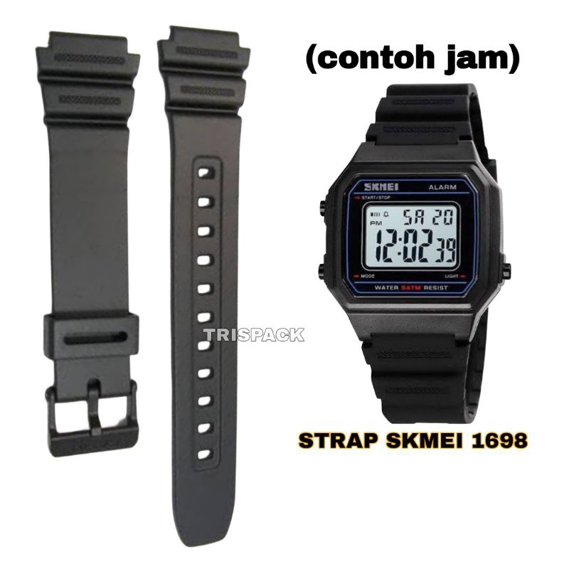 Tali Jam Tangan SKMEI 1698 Rubber Strap Karet SKM-1698