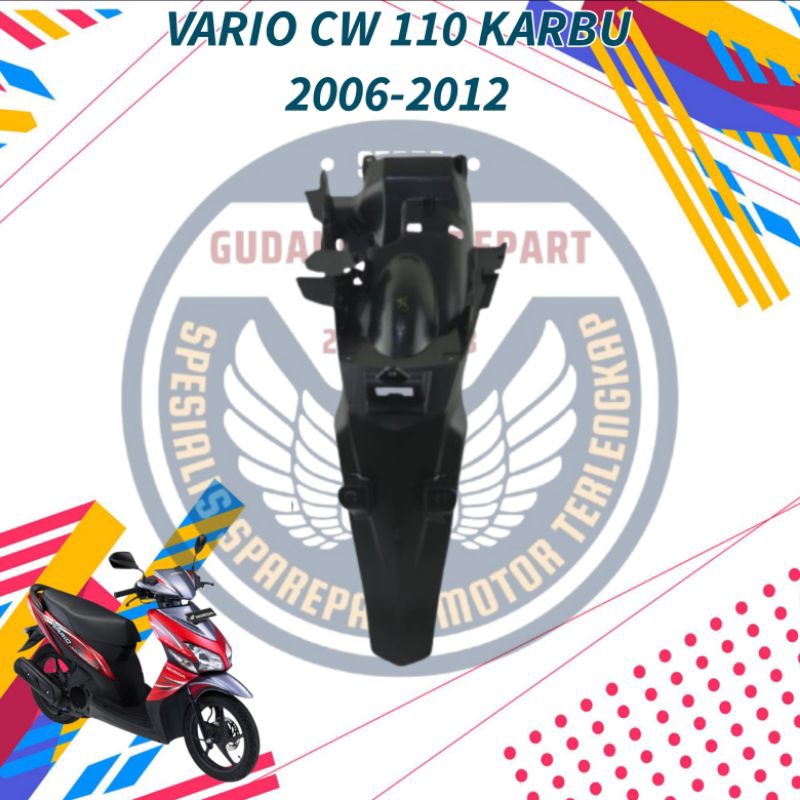 Spakbor belakang vario 110 karbu, spakbor belakang vario cw 110, spakbor belakang vario, bodi kasar 