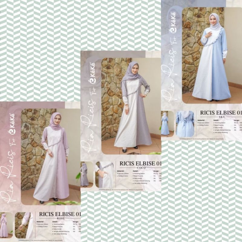 Gamis Dewasa/remaja Elbise 01 Ricis keke