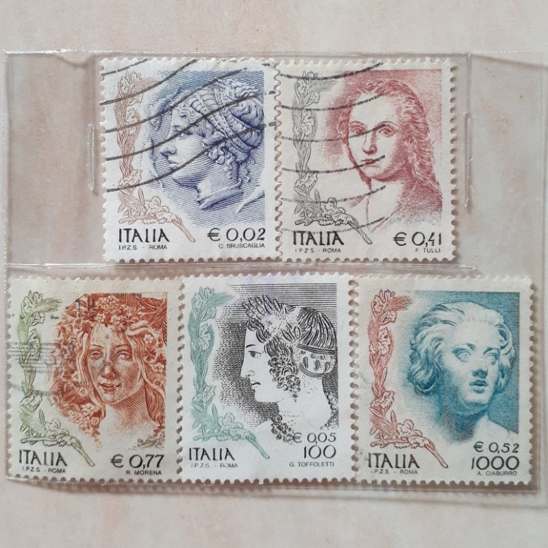 

Perangko Italia Women in Art Tahun 1998-2004 set 5pcs