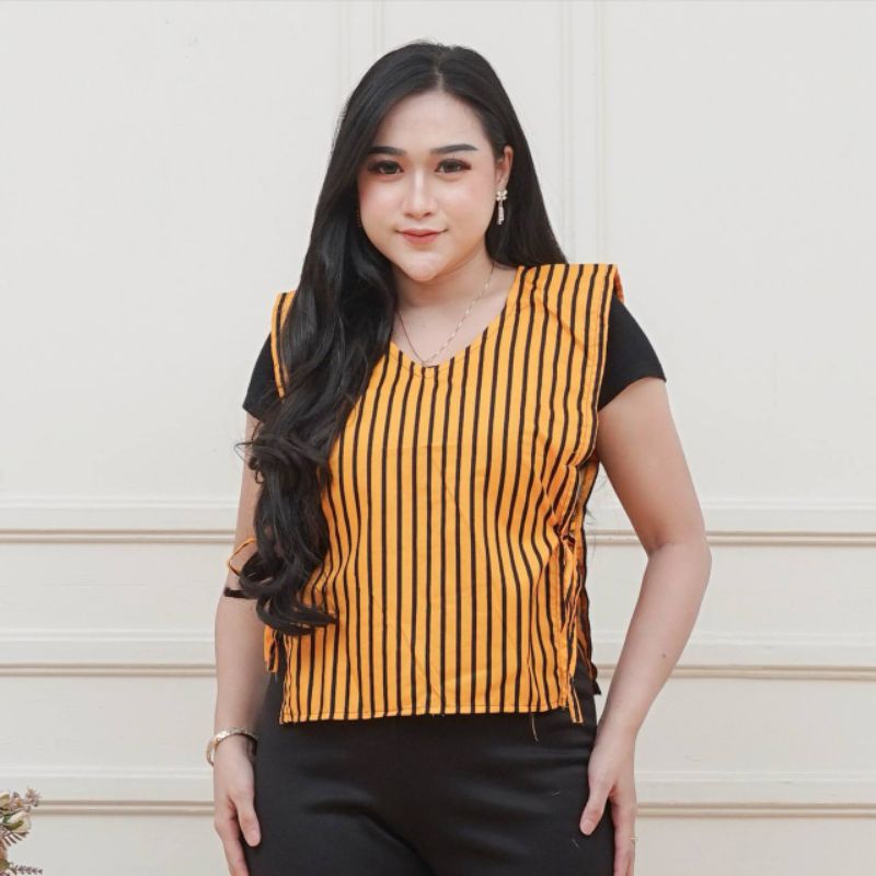 Vest Outer Wanita Rompi-Vest Batik Wanita Modern