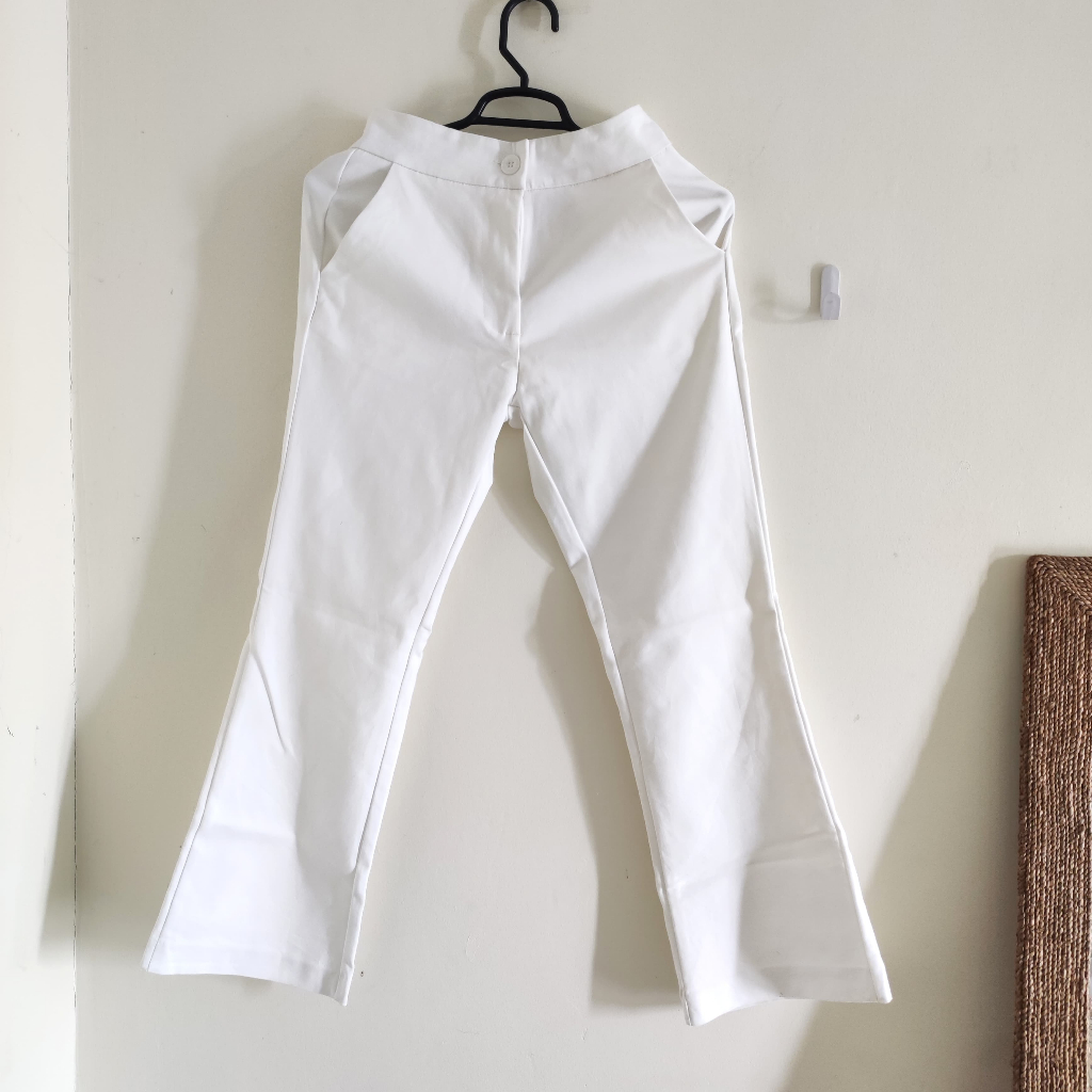 MY STYLE Celana Cutbray Pants White