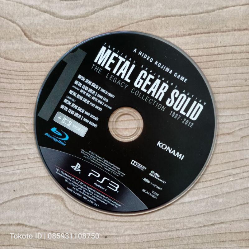 PS3 BD Game Metal Gear Solid The Legacy Collection 1987-2012 Original