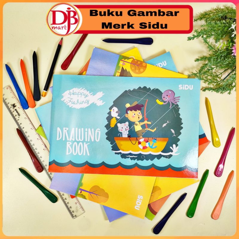 

DJB Buku Gambar SIDU 1 Pak Isi 5 Buku | 1 Buku 10 Lembar | Kertas Gambar Anak Sekolah