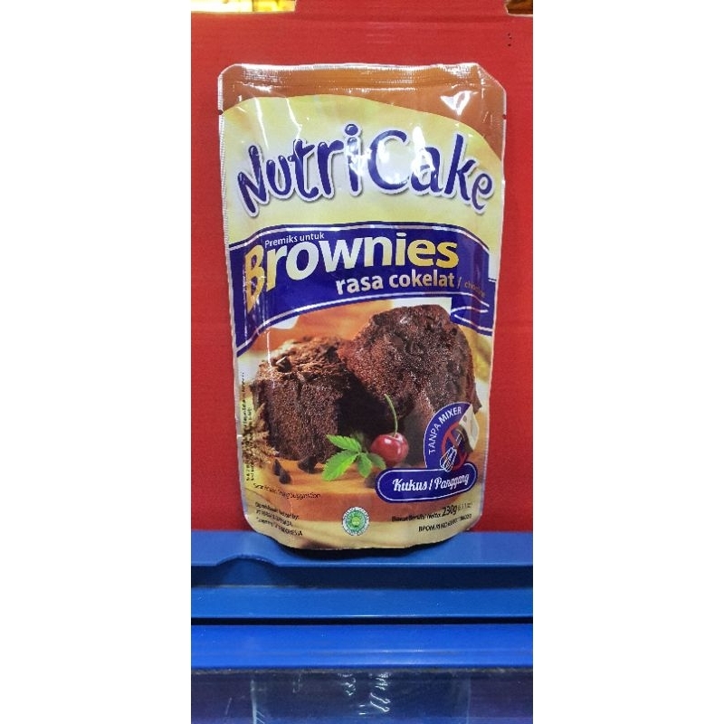 

Nutri Cake Premiks untuk Brownies rasa Cokelat 230gr ( Tanpa Mixer )