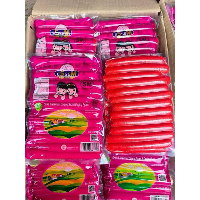 

sosis essem merah ayam isi 25pcs/pack