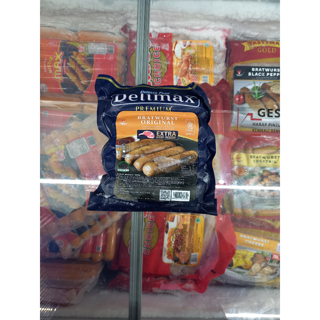 

Frozenfood DELIMAX PREMIUM Sosis Bakar Original 360gr