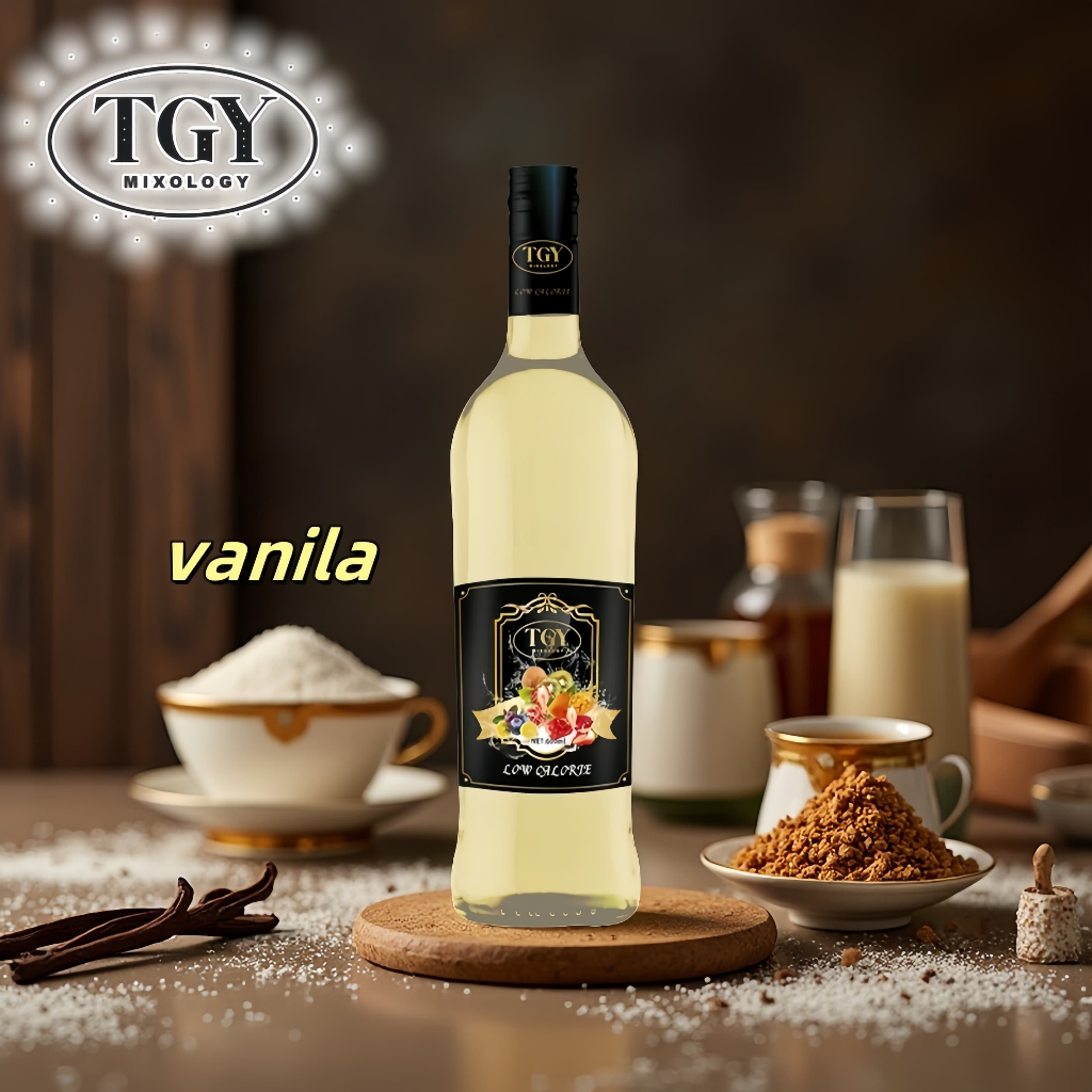 

TGY MIXOLOGY Sirup Cair Konsentrat Minuman Vanila - HALAL - 750 mL - Vanilla Syrup