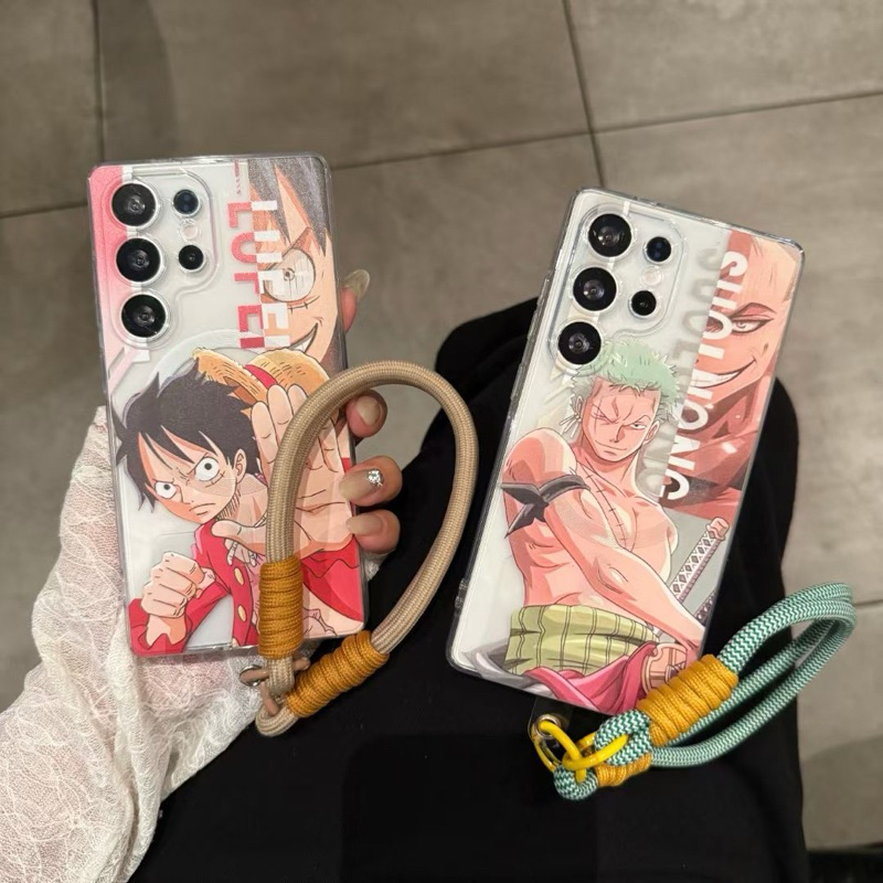 Case Magsafe Anime Manga Onepiece One Piece Ronoa Zoro Monkey D Luffy Lovers With Magnetic Popsocket