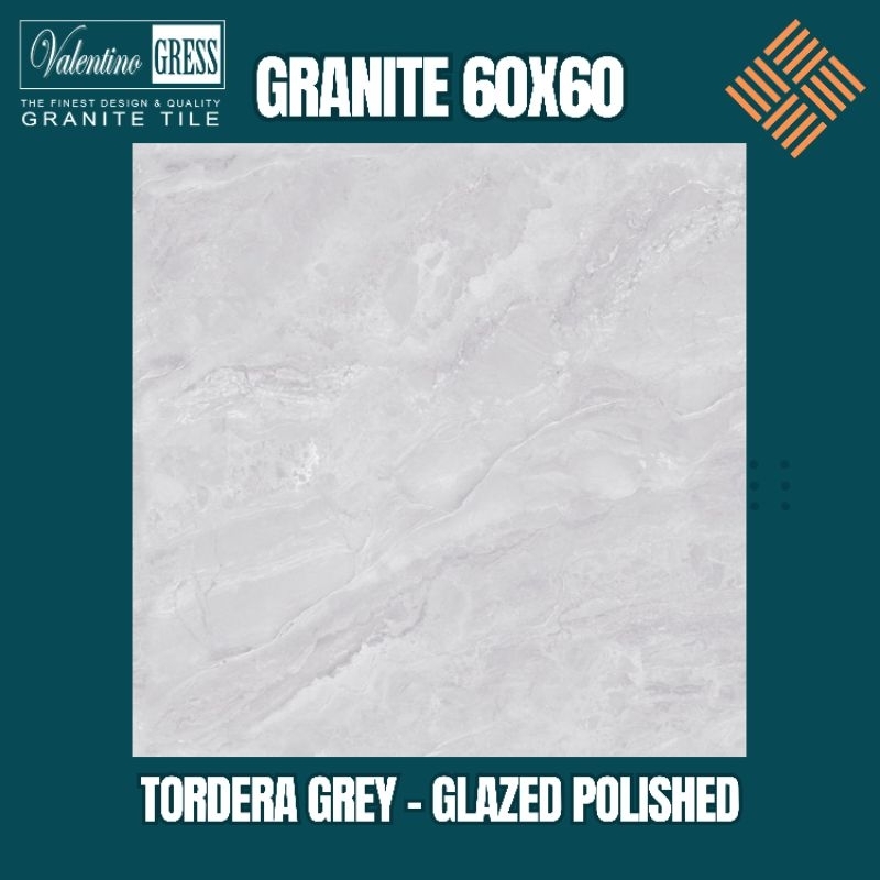 GRANITE 60X60 TORDERA GREY | GLAZED POLISHED | VALENTINO GRESS