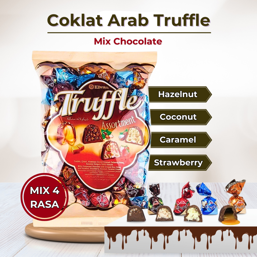 

Coklat Arab Truffle 1 Kg - Asli Coklat Turki Oleh-oleh Haji Umroh
