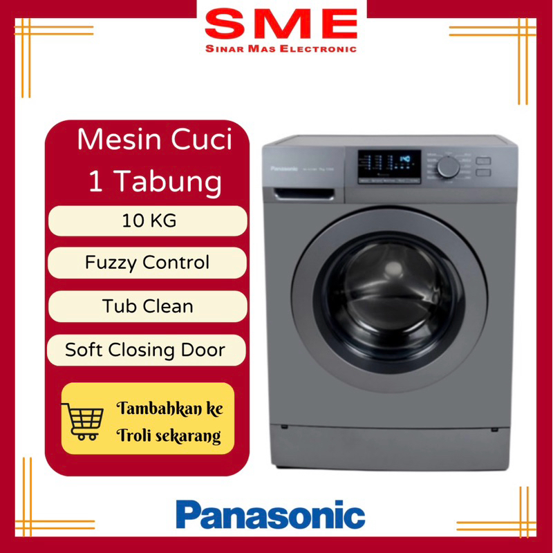 Mesin Cuci 1 Tabung Buka Depan PANASONIC 8 KG