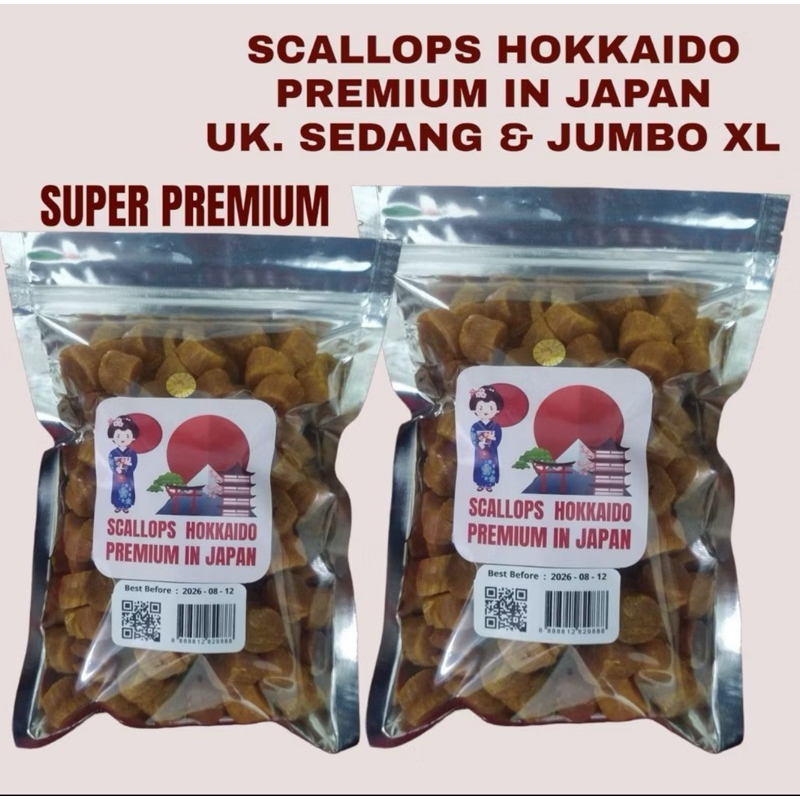 

Scallop kering jepang hokkaido premium scallops japan size jumbo