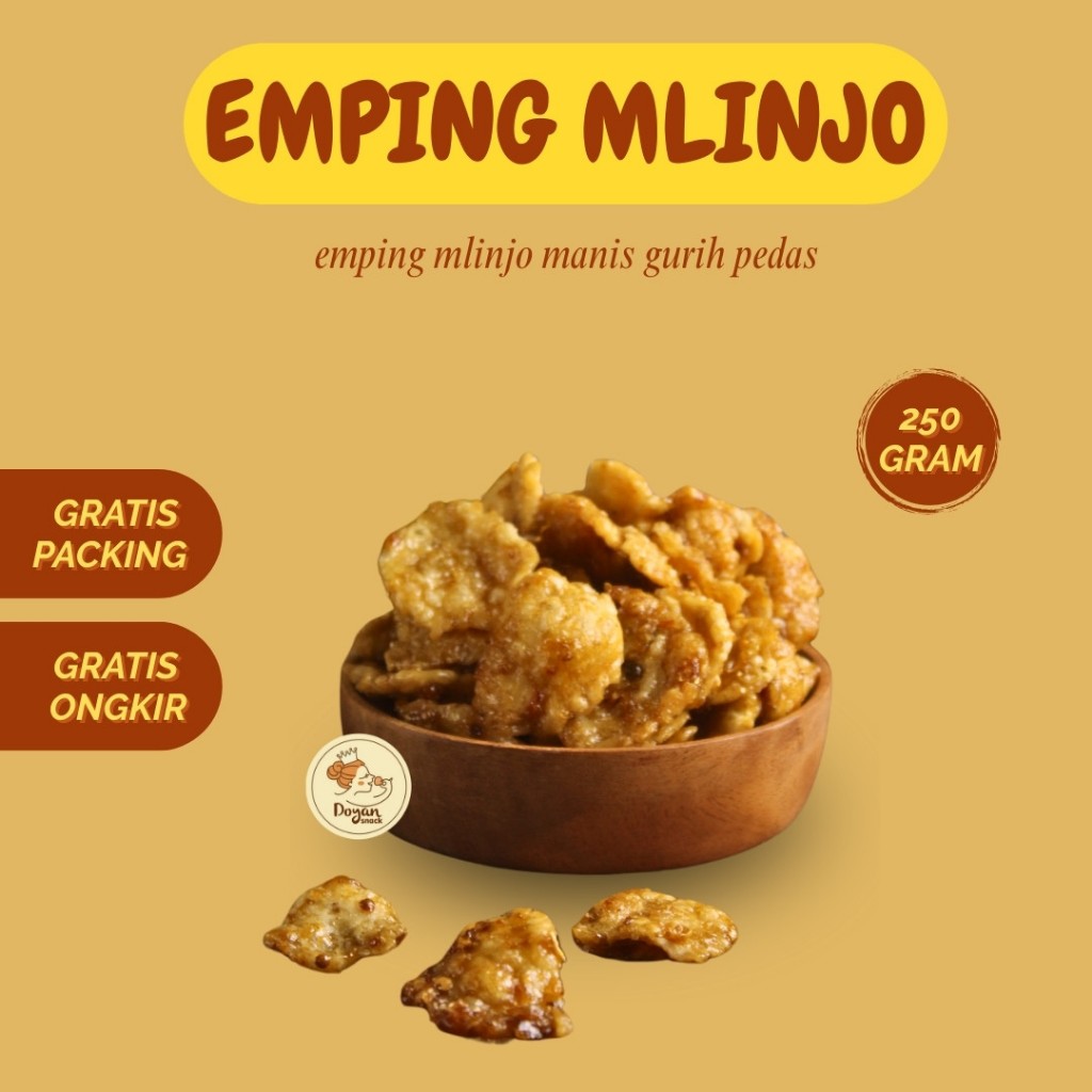 

EMPING MLINJO 250GR / EMPING MLINJO PEDAS MANIS DAUN JERUK