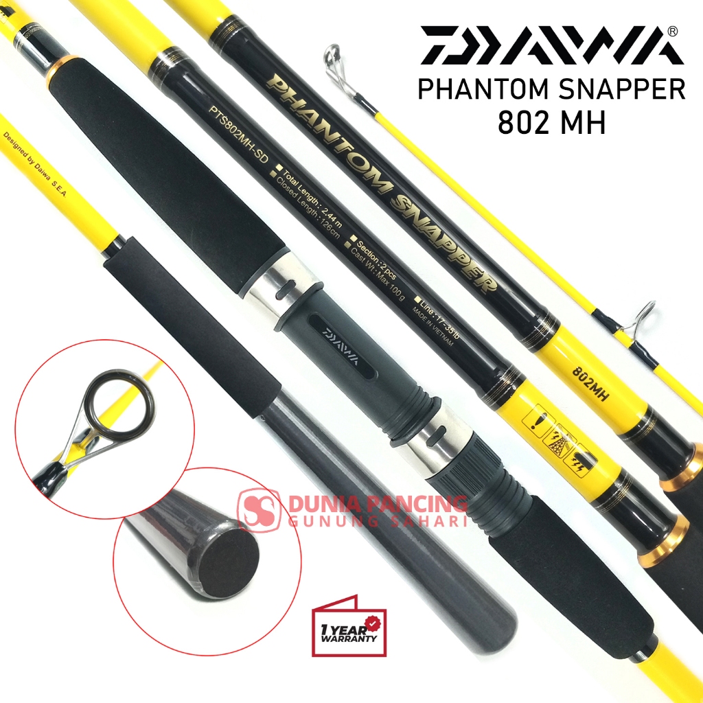 Joran Spinning Daiwa Terbaru Phantom Snapper 802MH