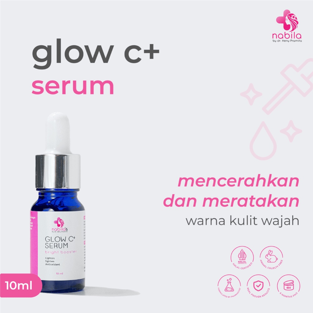 SERUM GLOW C+ 10 ML| NABILA | NABILA SKINCARE | NABILASKINCARE