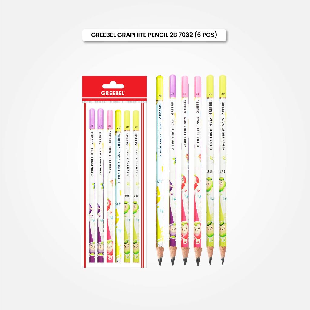 

Pensil Kayu 2B 7032 Fun Fruite (6PCS/SET) Greebel / Pensil Tulis Ujian / Grafit Graphite / Pensil Gambar / IStationery