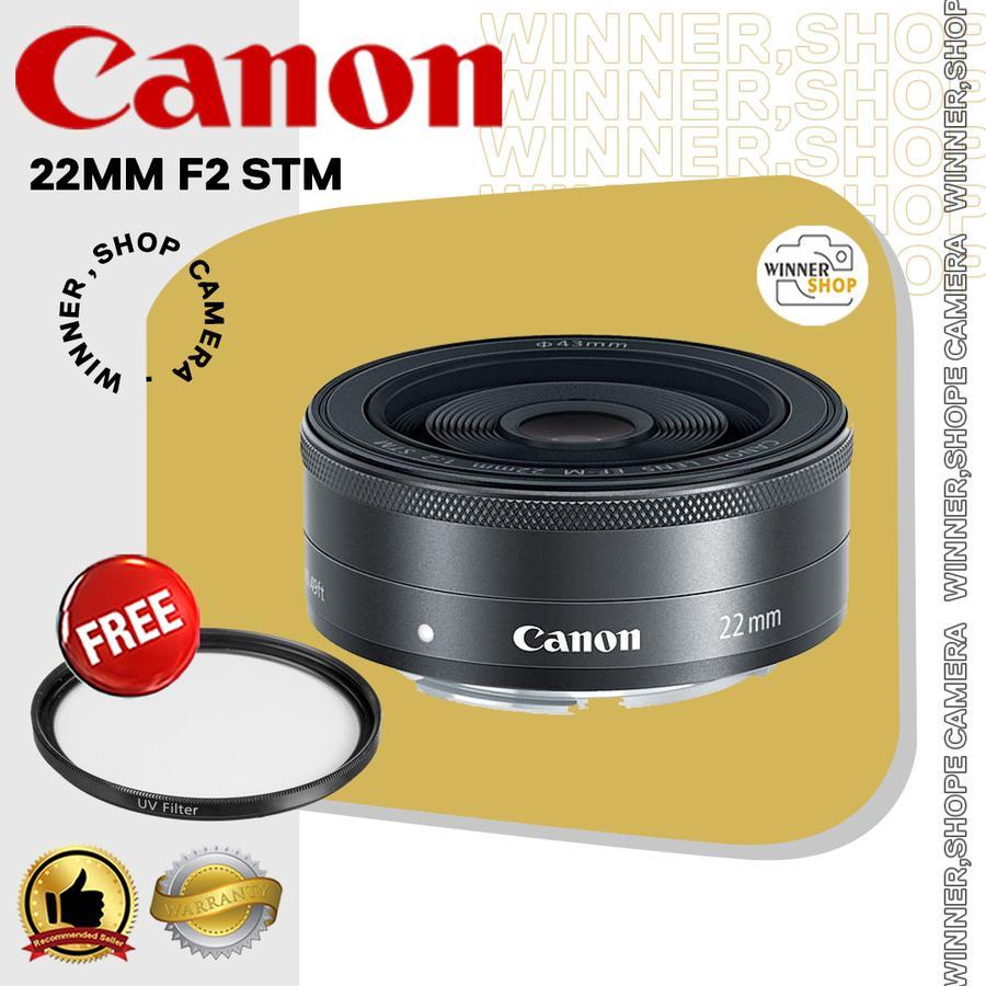 LENSA CANON 22MM F2 STM - LENSA MIRRORLES CANON EF-M 22MM F2 STM